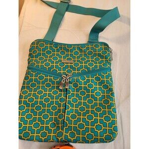 Baggallini crossbody bag, TEAL And Yellow, EUC, Cute And Convenient